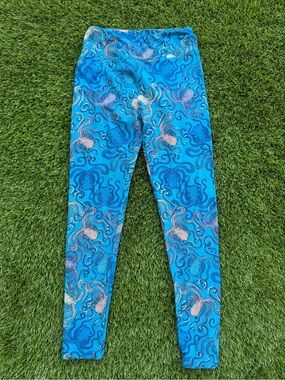 LuLaRoe Blue Octopus Print Leggings